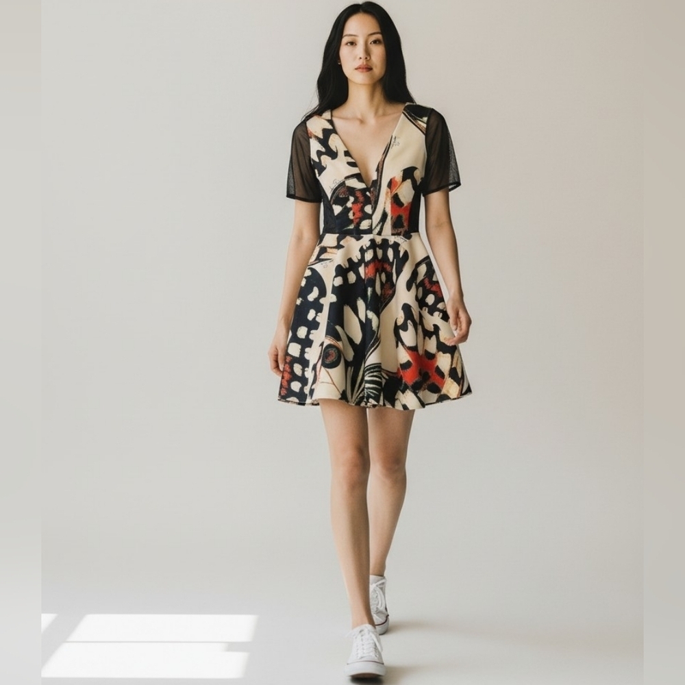 Lança Perfume Cocktail Pattern Dress